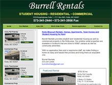 Tablet Screenshot of burrellrentalsrolla.com